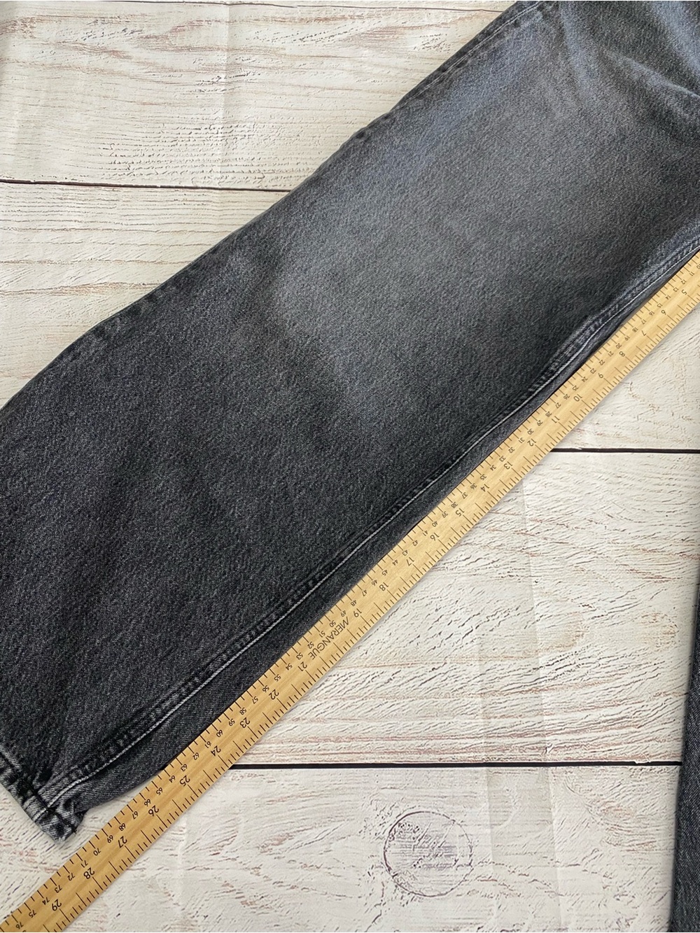 Agolde Low Slung Baggy Jeans in Washed Black size 28 - Picture 8 of 15